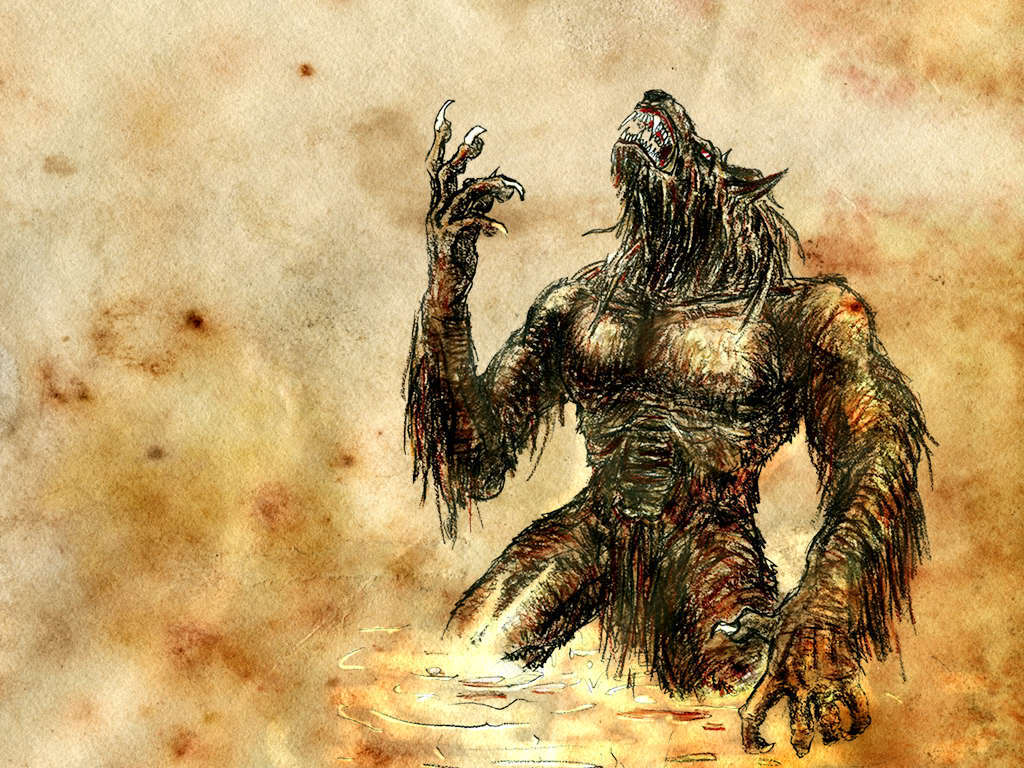 1024x768 beautiful wallpaper: Werewolves Wallpaper