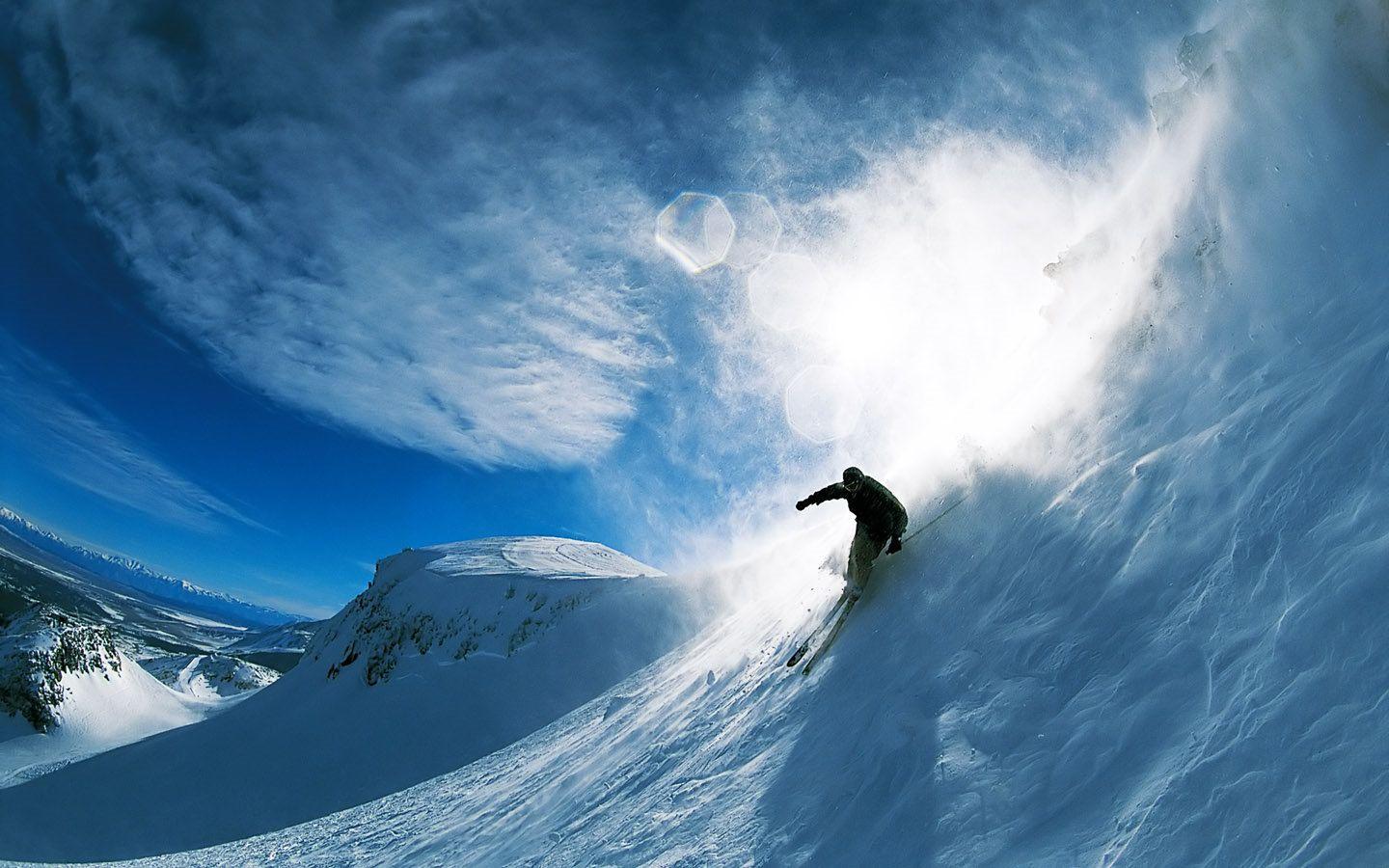 1440x900 Amazing Skiing Photo wallpaper