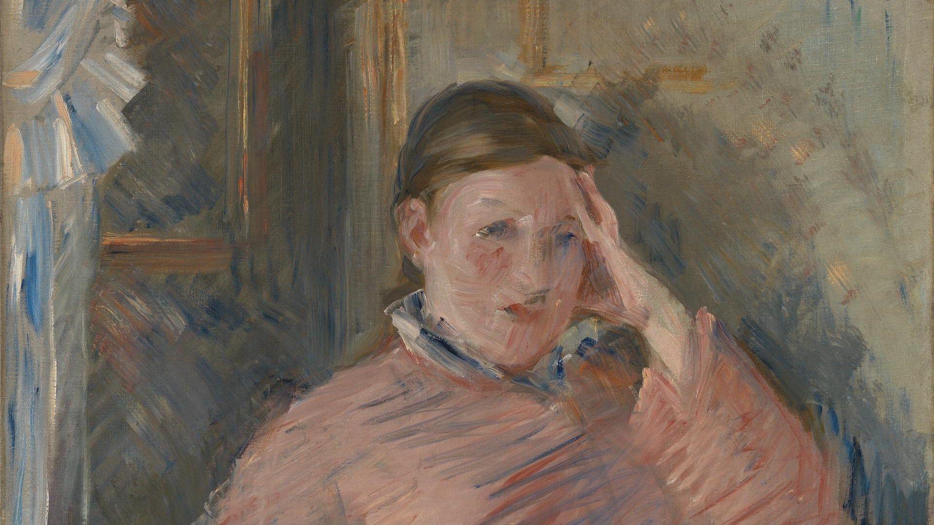 1920x1080 Edouard Manet. Woman with a Cat. L675. National Gallery, London