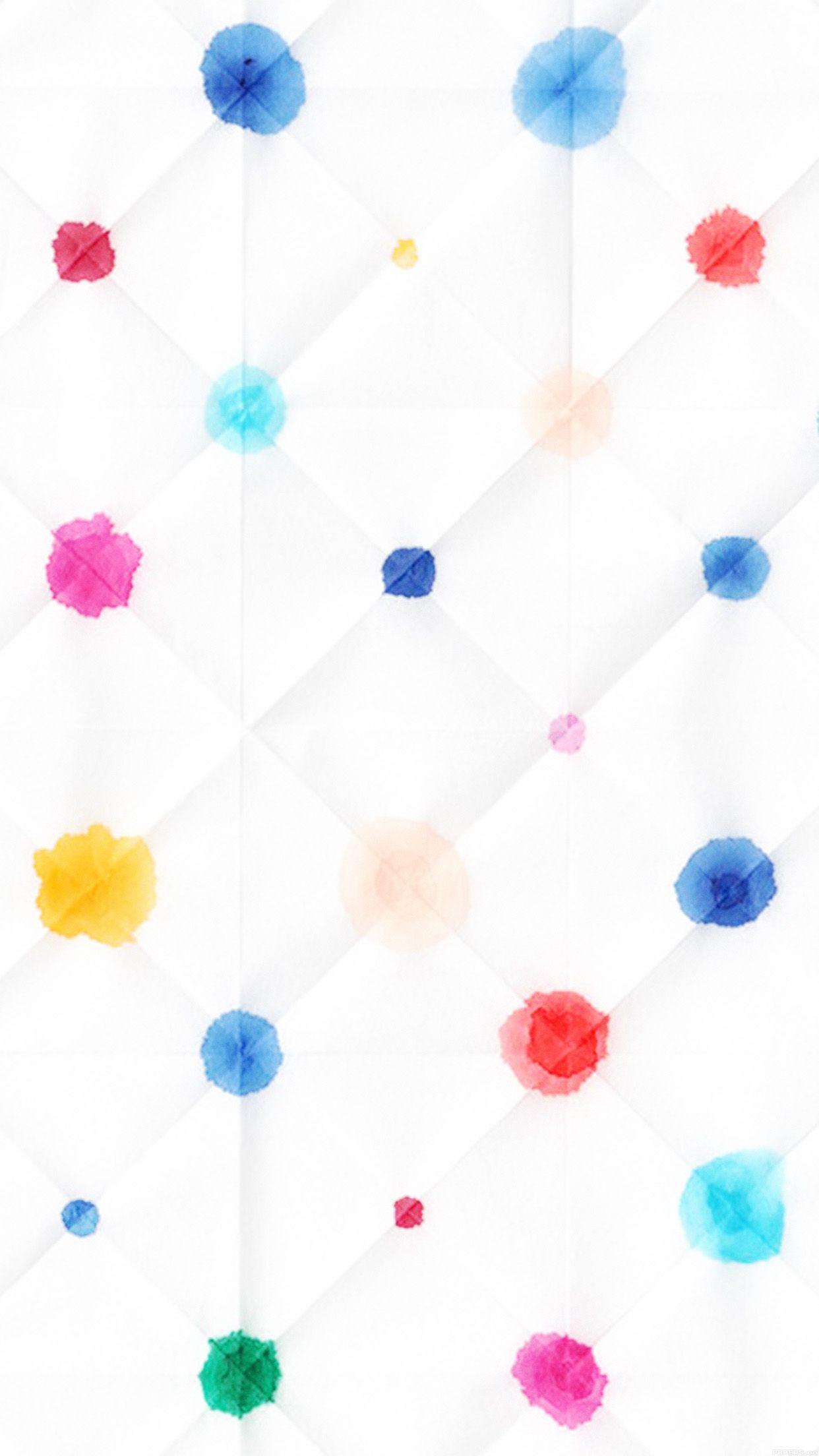 1242x2208 iPhone 6 Wallpaper dots white pattern
