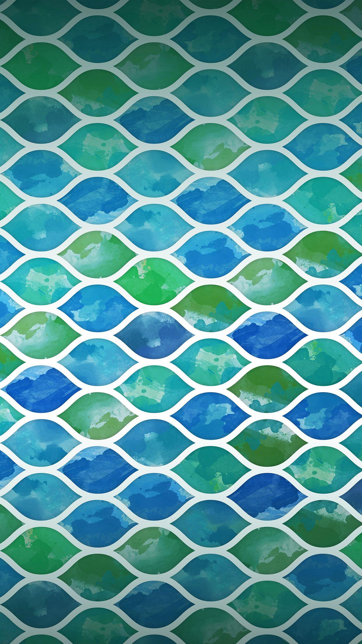 1242x2208 iPhone7 wallpaper. art blue watercolor pattern