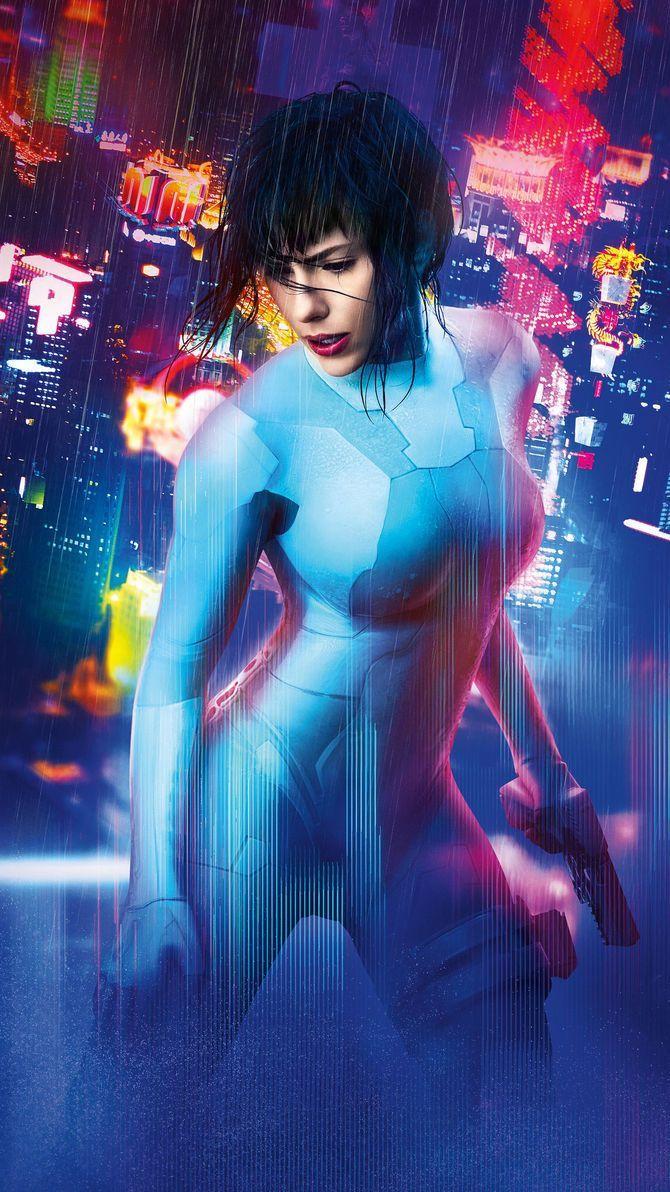 670x1192 Ghost in the Shell (2017) Phone Wallpaper. Moviemania. Ghost in the shell, Scarlett johansson ghost, Cyberpunk girl
