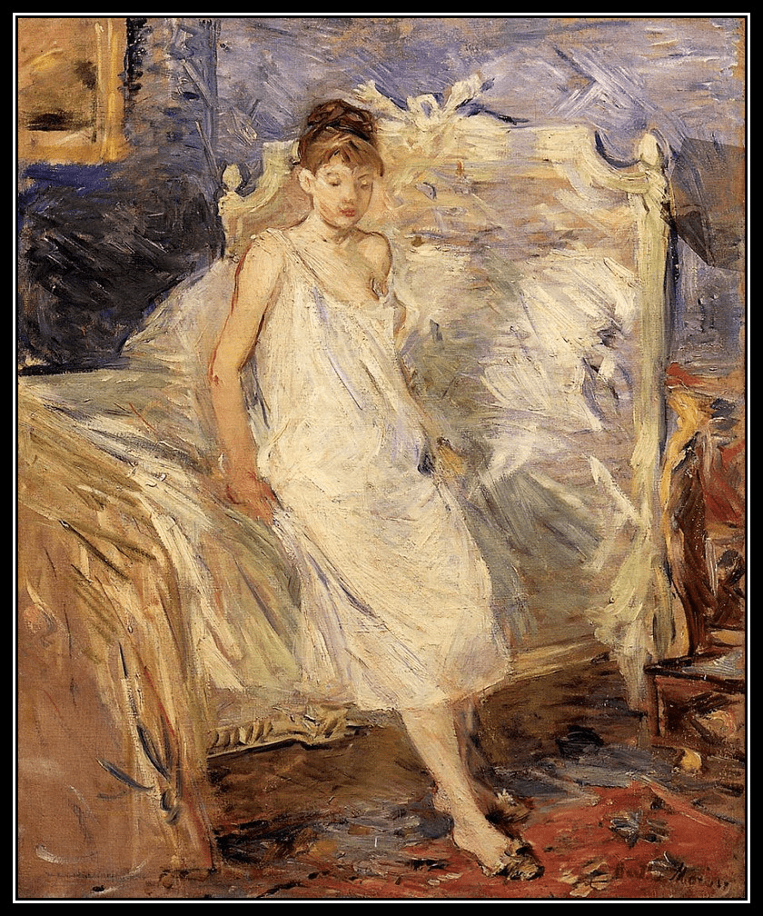 840x1008 Berthe Morisot lever 1886. Cours d'histoire de l'art, Les arts, Histoire de la peinture