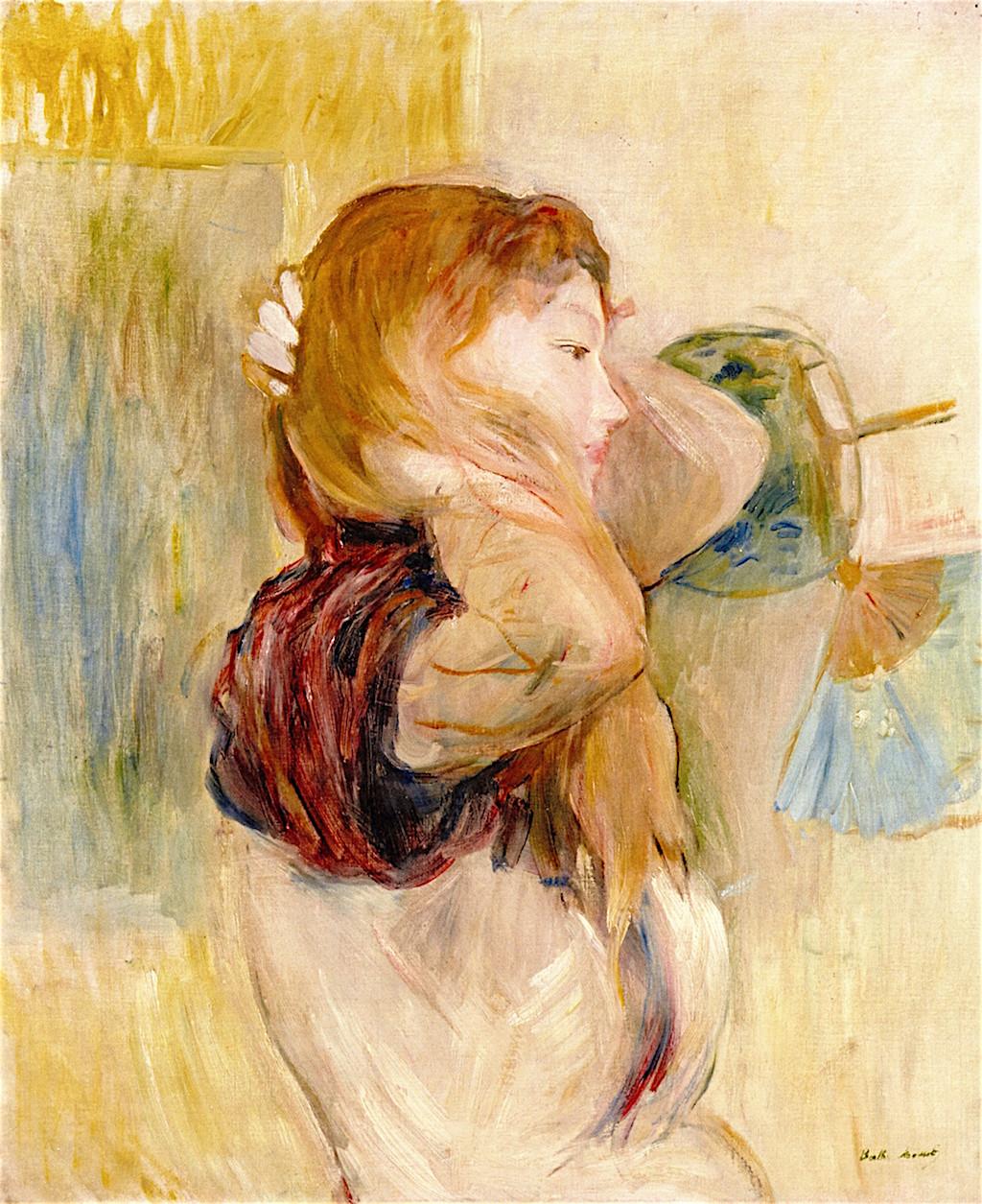 1024x1255 Berthe Morisot Young Woman Putting Up Her Hair 1894