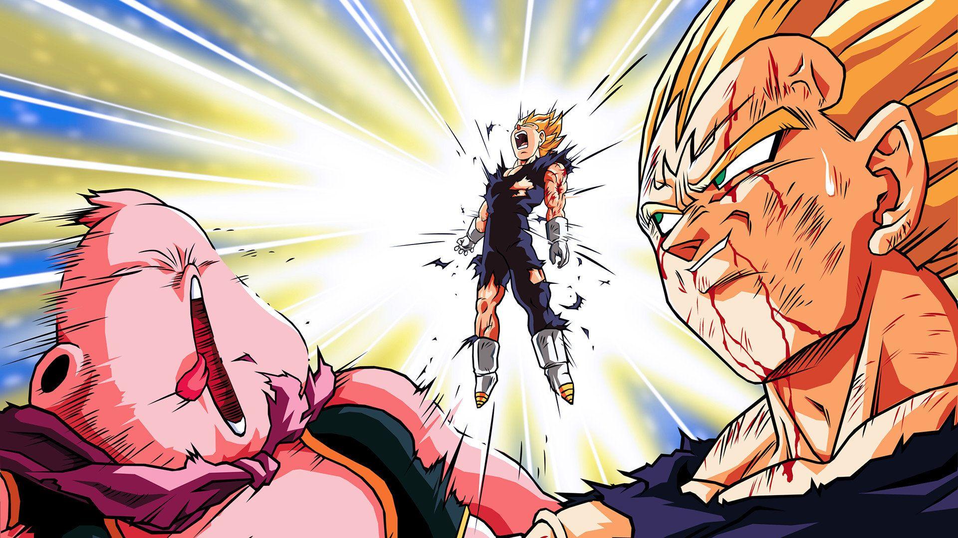 1920x1080 Majin Vegeta Vs Majin Boo Wallpaper & Background Download