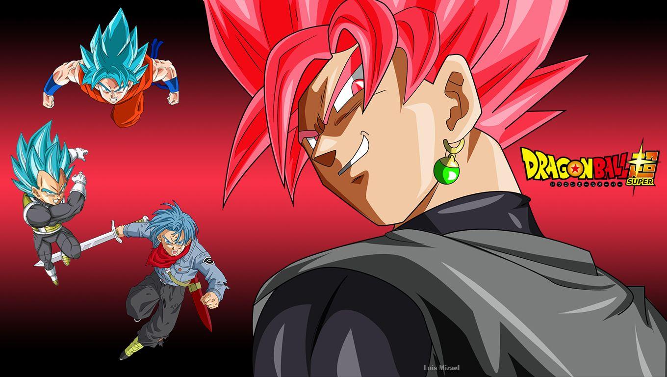 1360x768 Black Goku Wallpaperx768