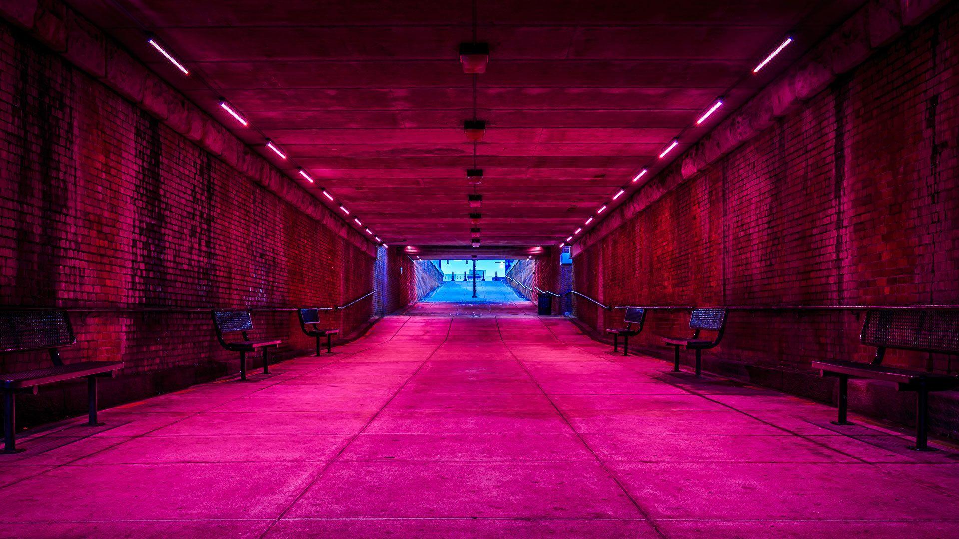 1920x1080 I have a weakness for Neon Pink + Blue contrast.and urban theme [1920x1080]