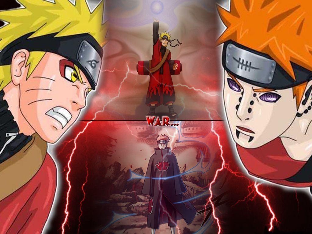 1024x768 Download Anime Movie Naruto Vs Pain