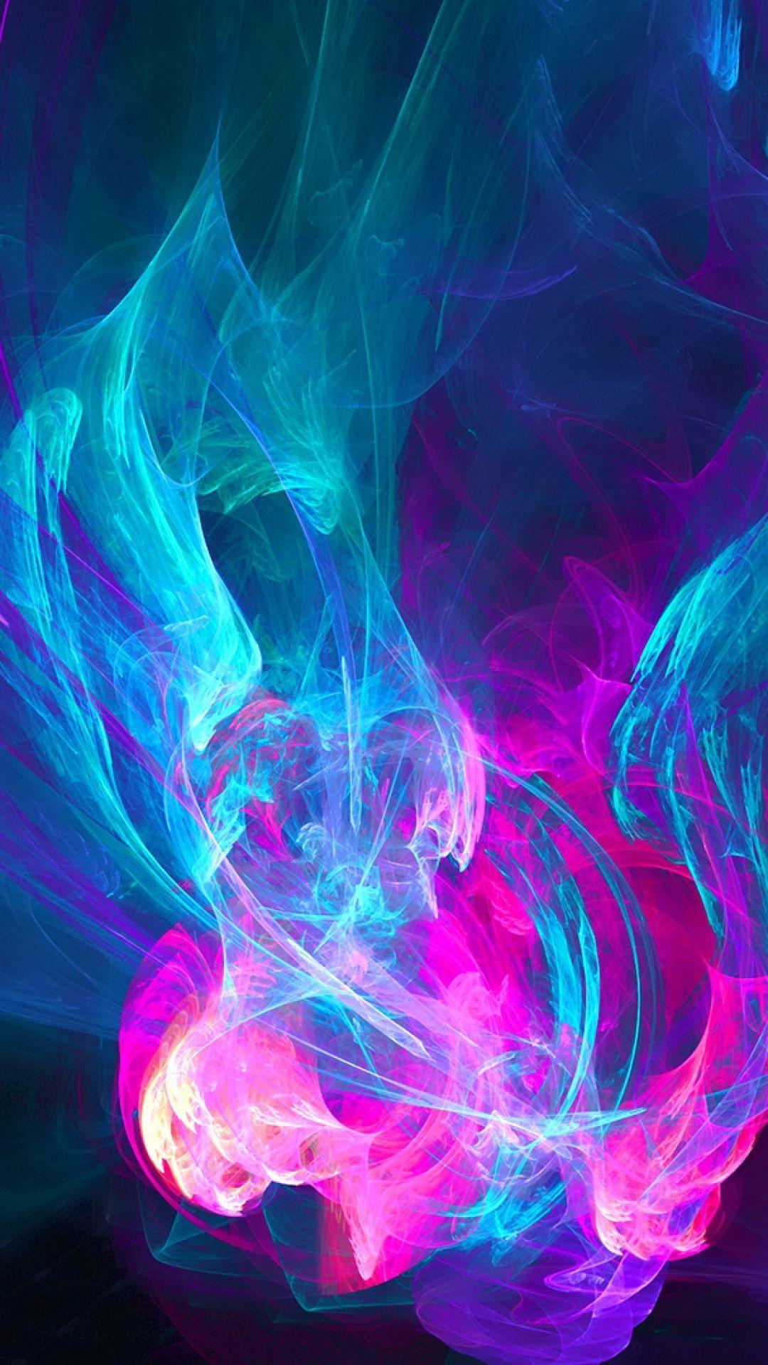 1080x1920 light pink and blue background image background image, Purple fire, Wallpaper