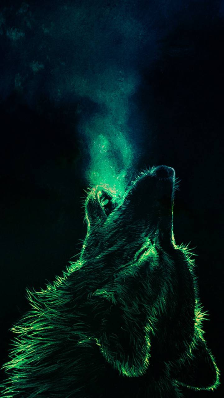 Cool Green Wolf Wallpapers - Top Free Cool Green Wolf Backgrounds ...