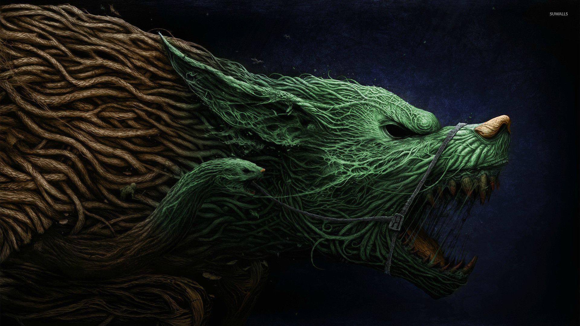 Cool Green Wolf Wallpapers Top Free Cool Green Wolf Backgrounds