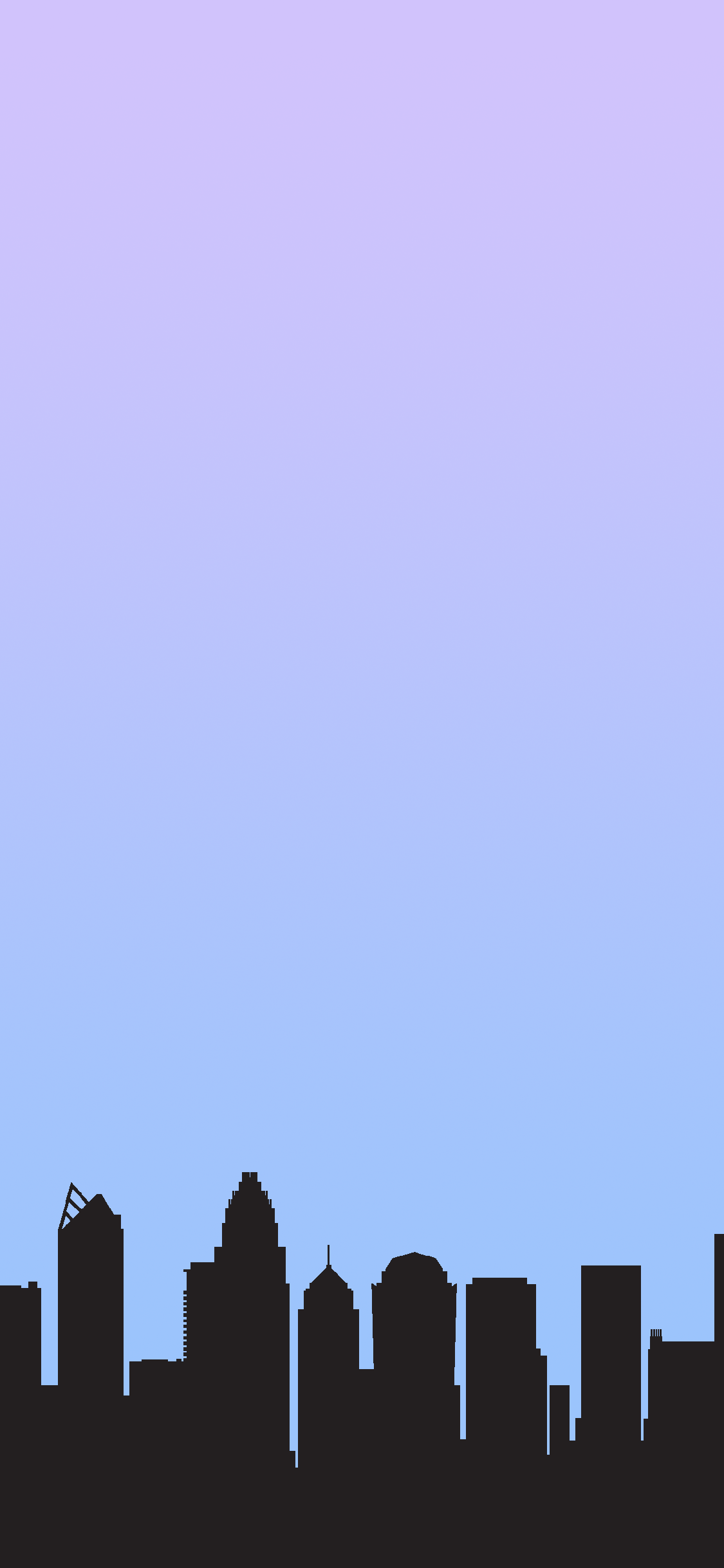1125x2436 Free Charlotte Skyline Wallpaper For IPhone X XS 11 Pro