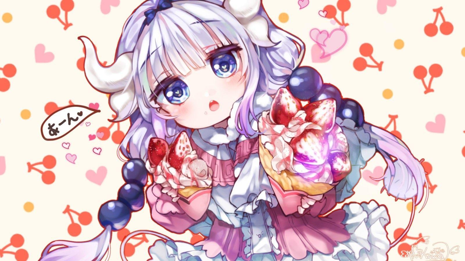 1600x900 Download 1600x900 Kamui Kanna, Chibi, Kobayashi San Chi No Maid Dragon, Cute Wallpaper