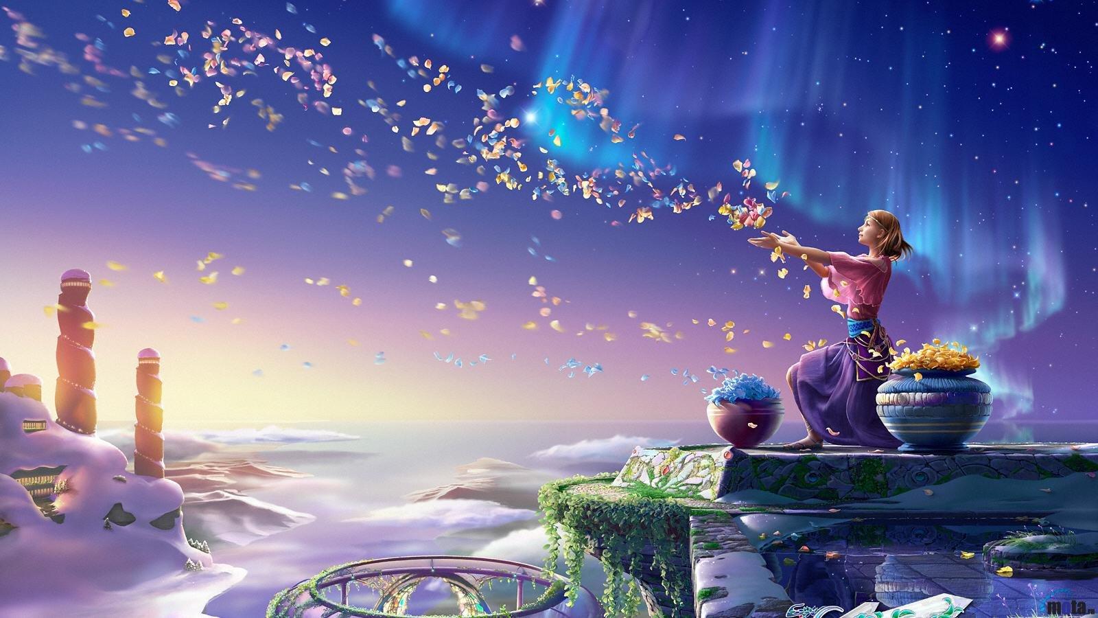 1600x900 Fantasy girl wallpaper 1600x900 desktop background