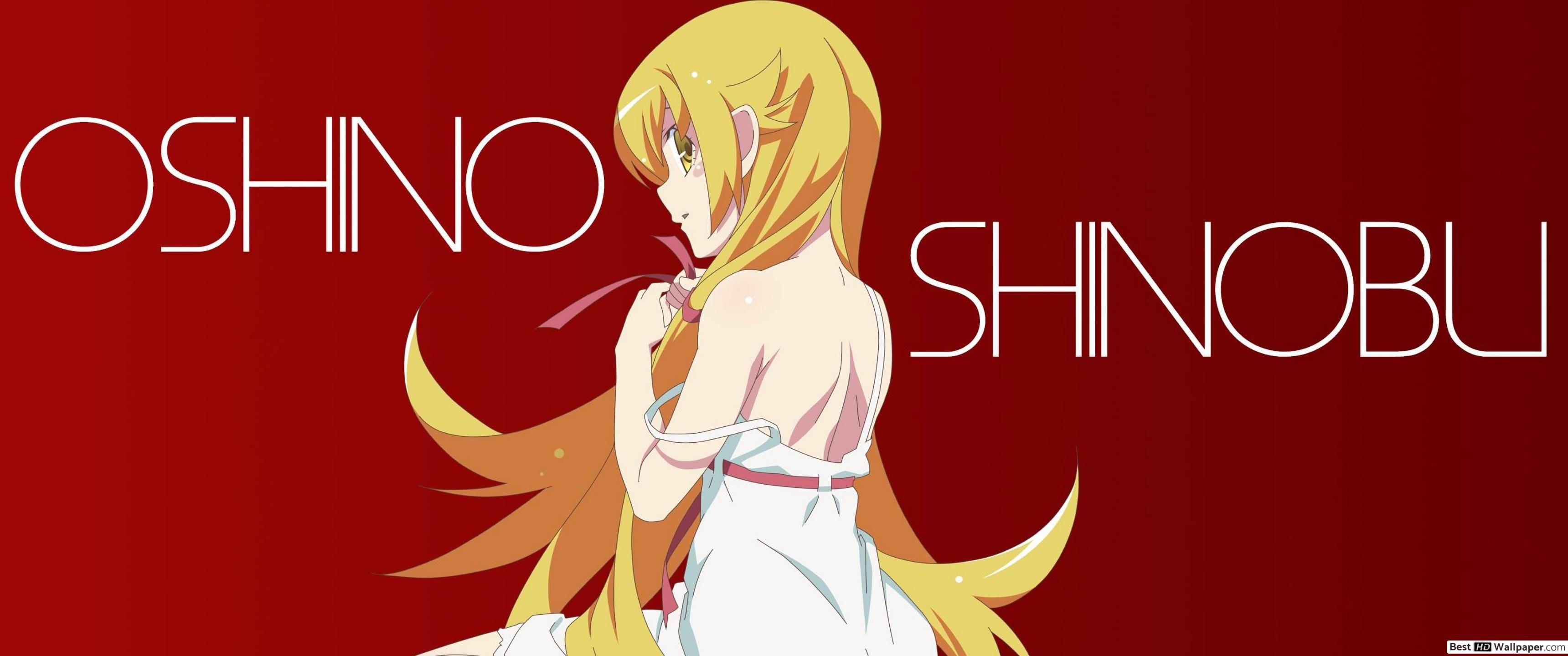 3440x1440 Oshino shinobu, Monogatari Series HD wallpaper download
