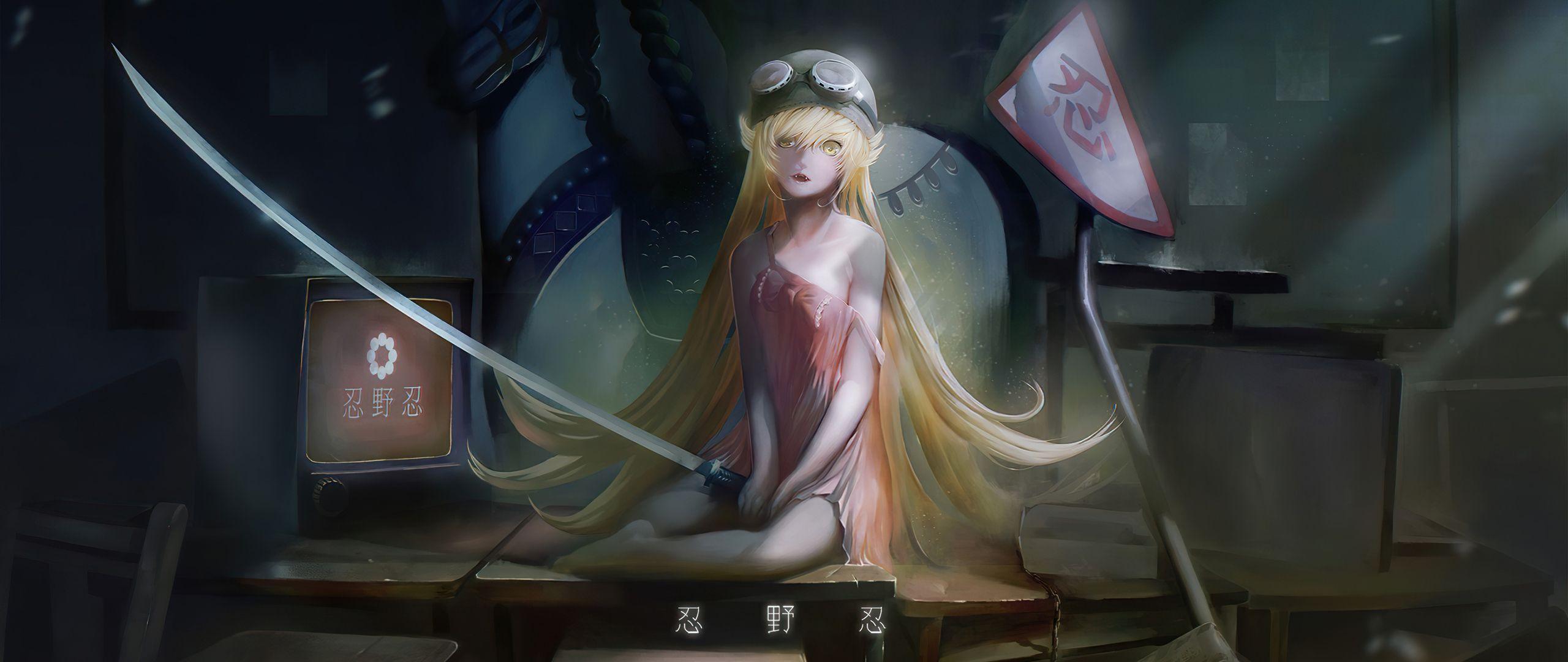 2560x1080 Oshino Shinobu Monogatari Series 4k 2560x1080 Resolution HD 4k Wallpaper, Image, Background, Photo and Picture