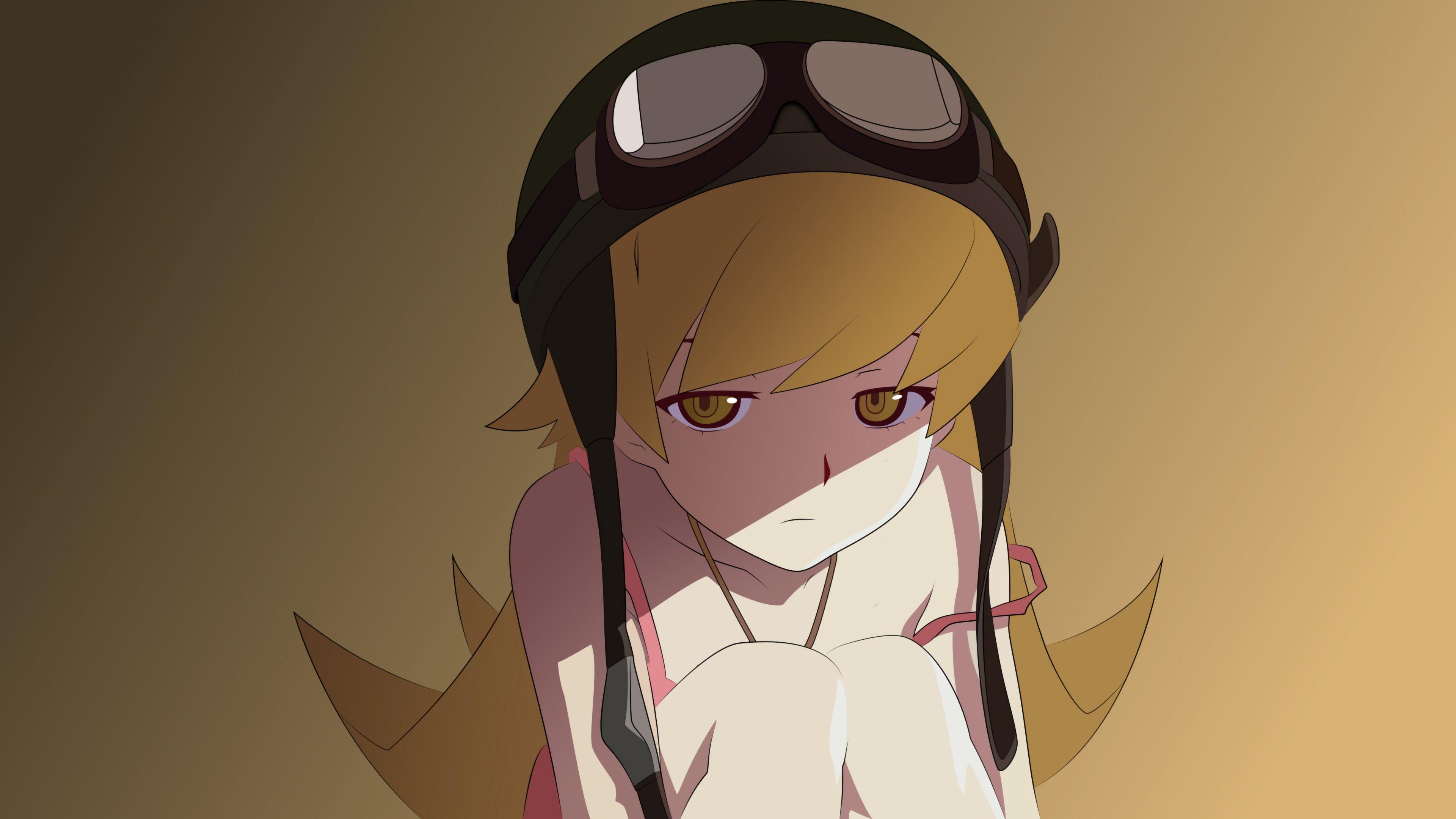 3840x2160 anime anime girls Oshino Shinobu long hair #blonde Monogatari Series K # wallpaper #hdwallpaper #desktop. Anime, Wallpaper, Wallpaper background