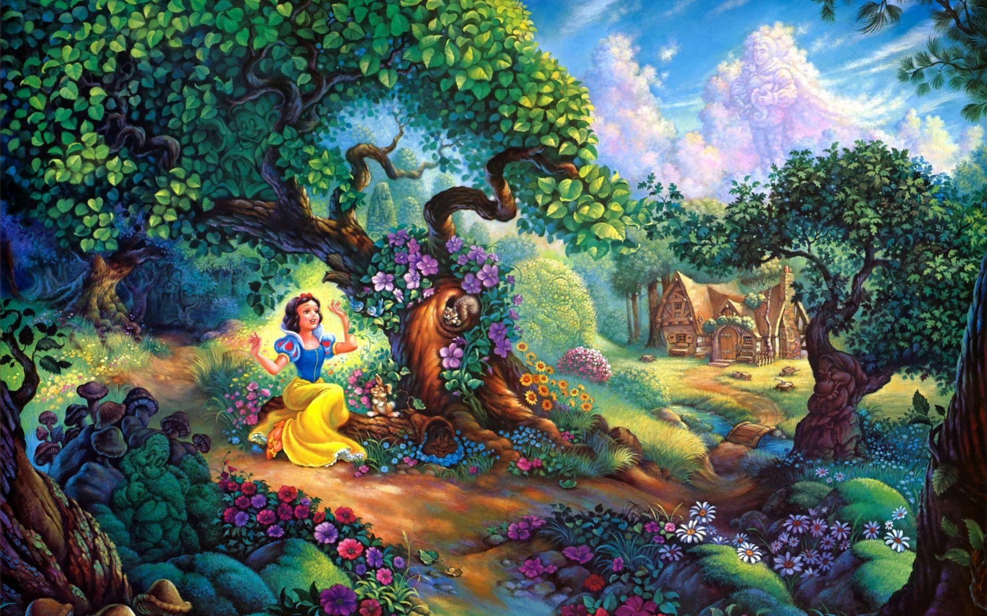1920x1200 Snow White & Beautiful Wood desktop PC and Mac wallpaper