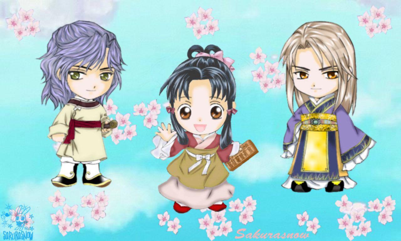 1280x768 Saiunkoku Monogatari Wallpaper: Chibi