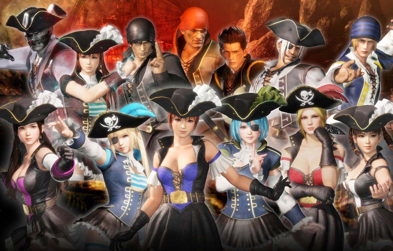 1332x850 Wallpaper girls, pirates, guys, Dead or Alive - for desktop, section игры