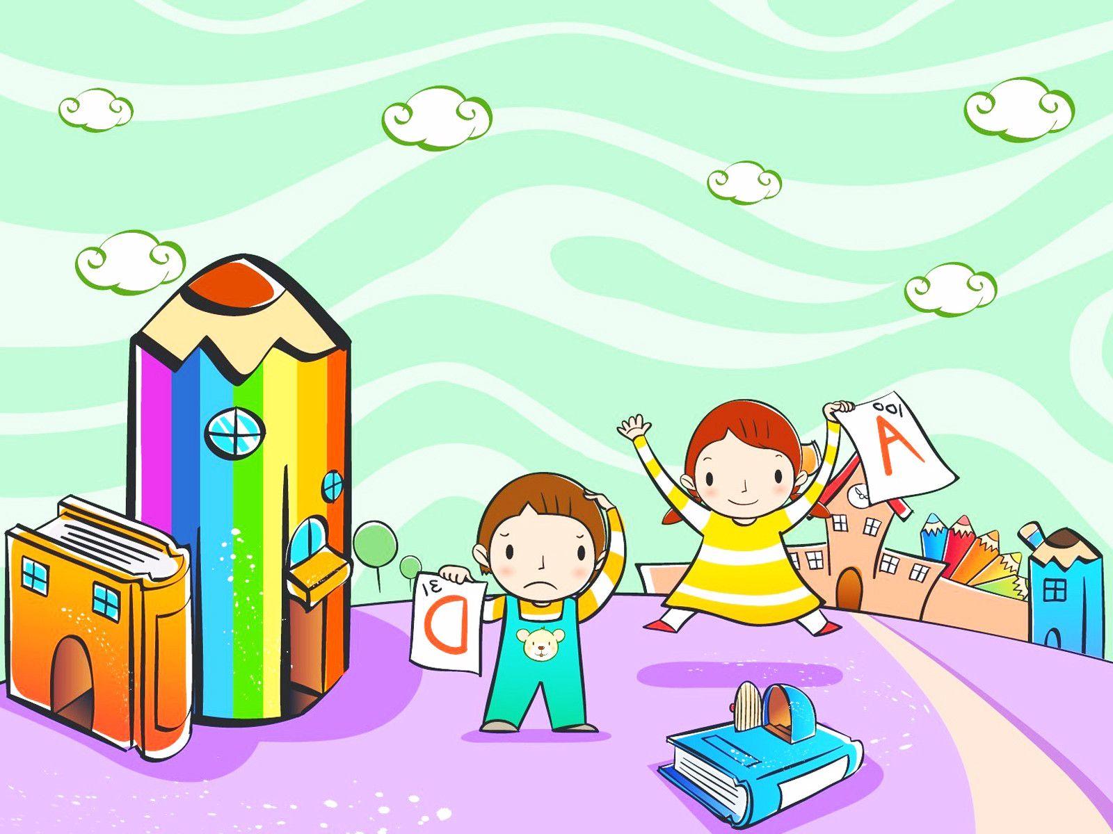 1600x1200 cute school background.