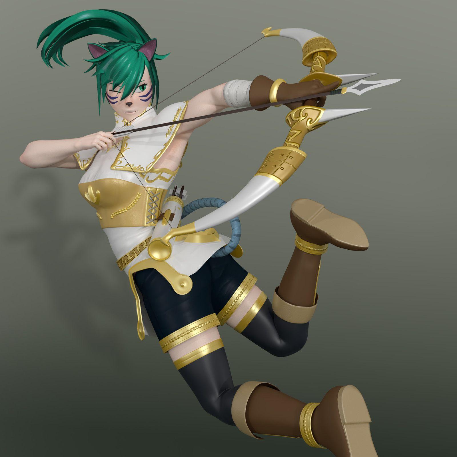 1600x1600 Felis, Lightsworn Archer, okok haguki