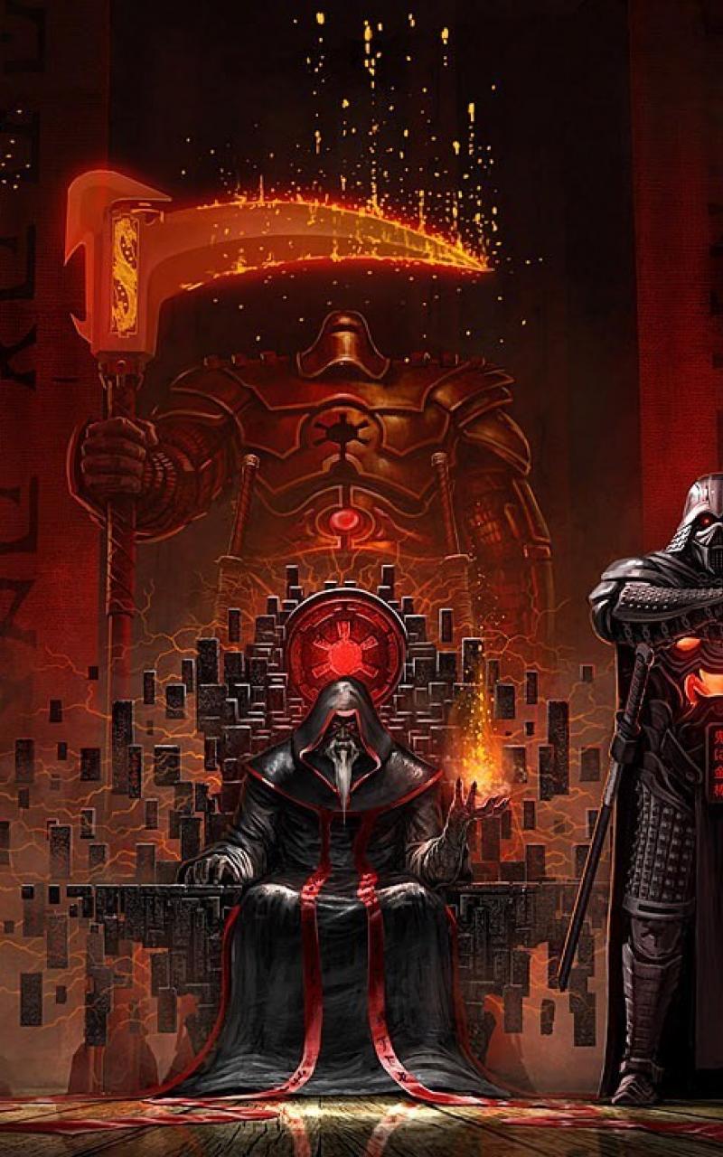 800x1280 Star Wars Samurai Wallpaper