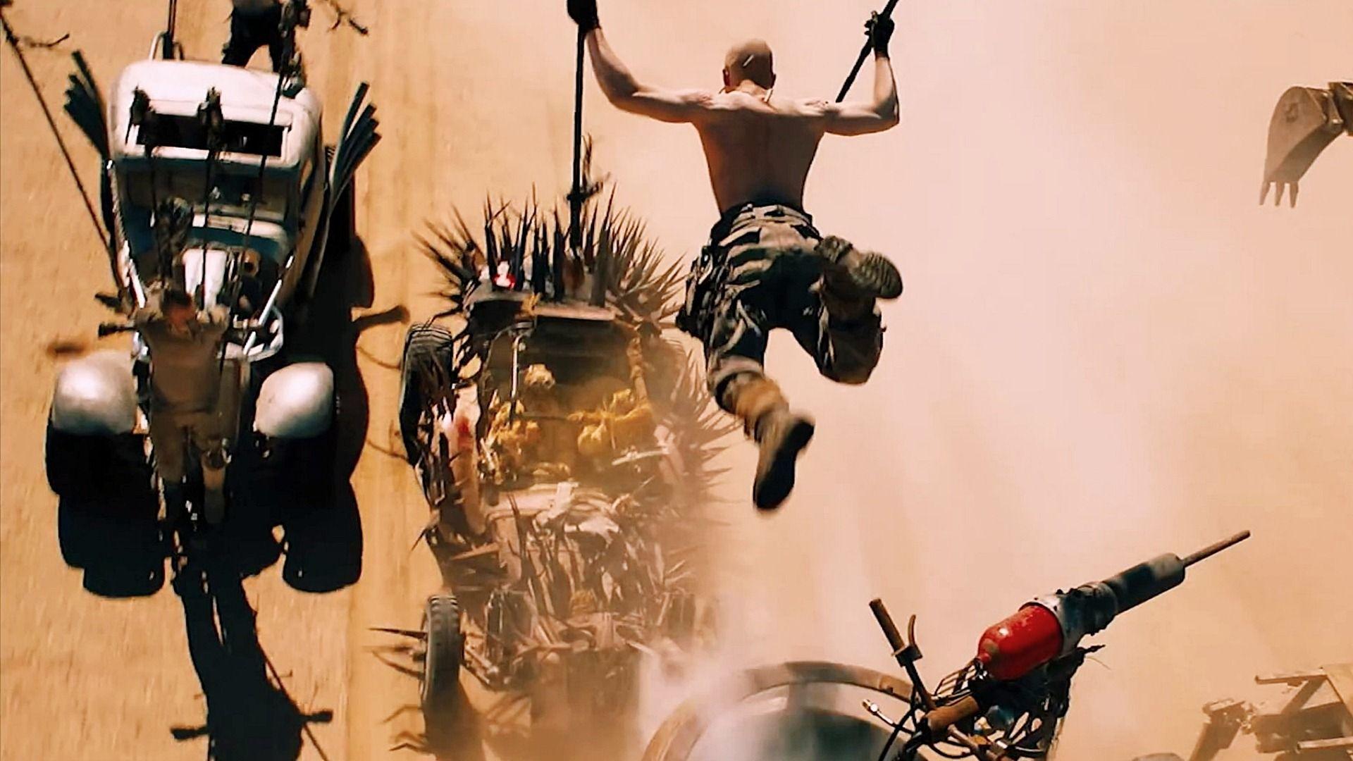 1920x1080 Mad Max Fury Road Jumping Car Wallpaper