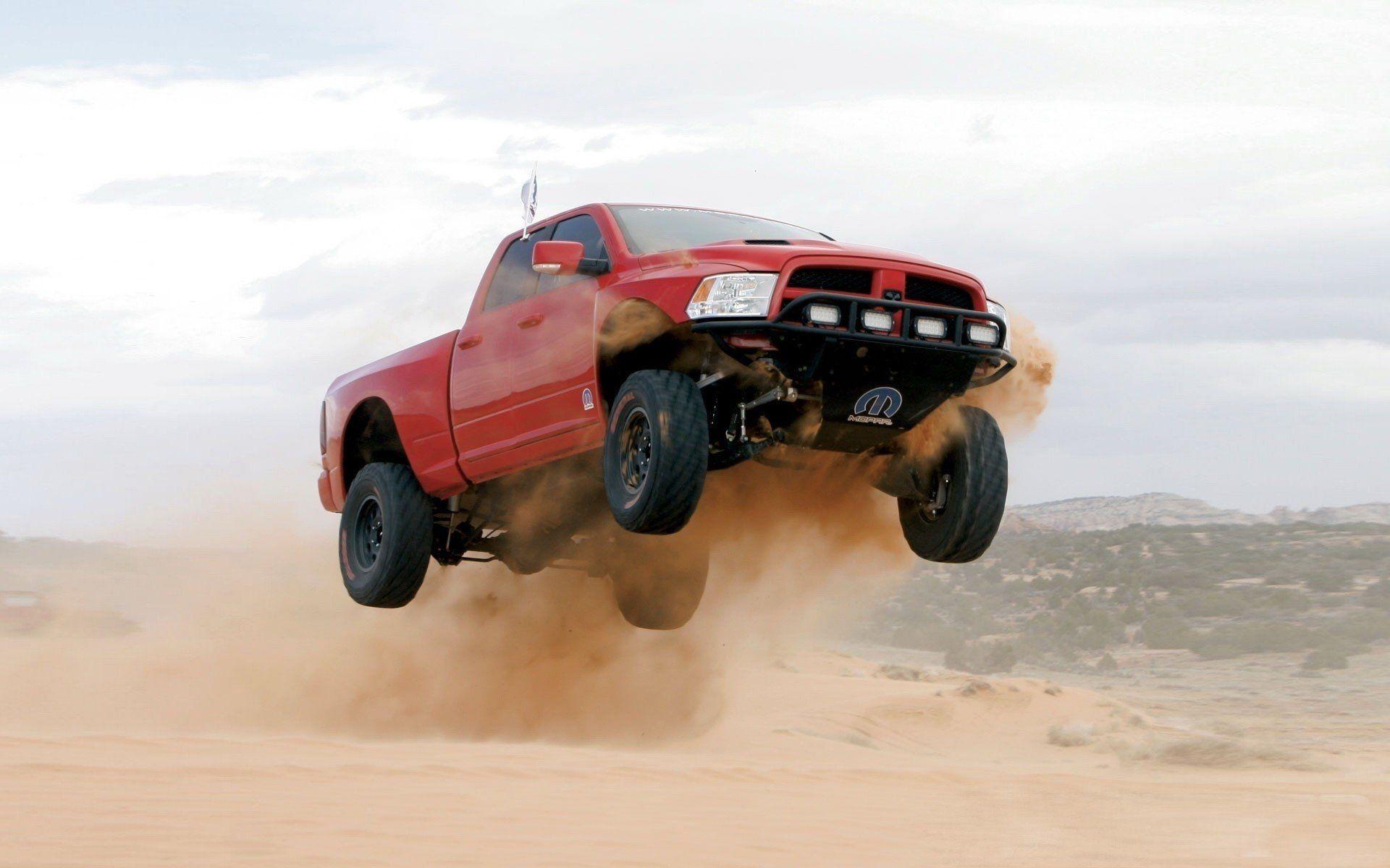 1920x1200 Cars deserts jumping Dodge mopar vehicles offroad wallpaperx1200