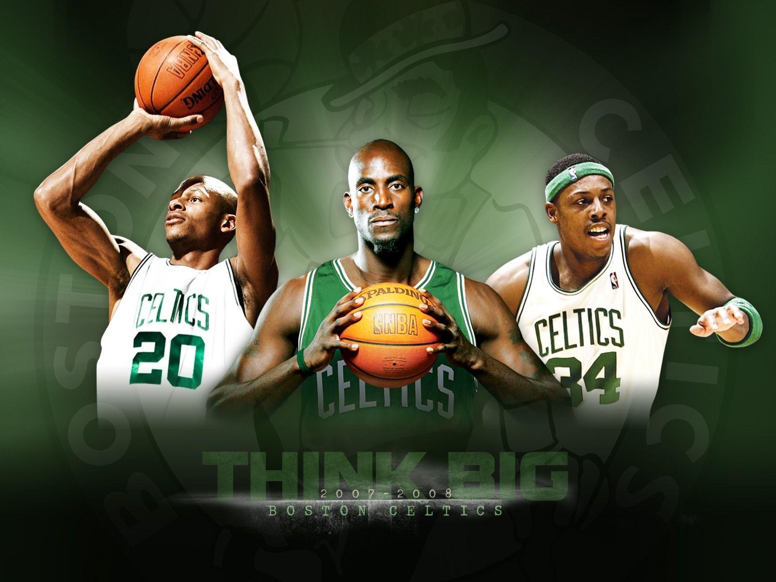 1600x1200 Sports nba basketball kevin garnett paul pierce boston celtics ray allen wallpaperx1200