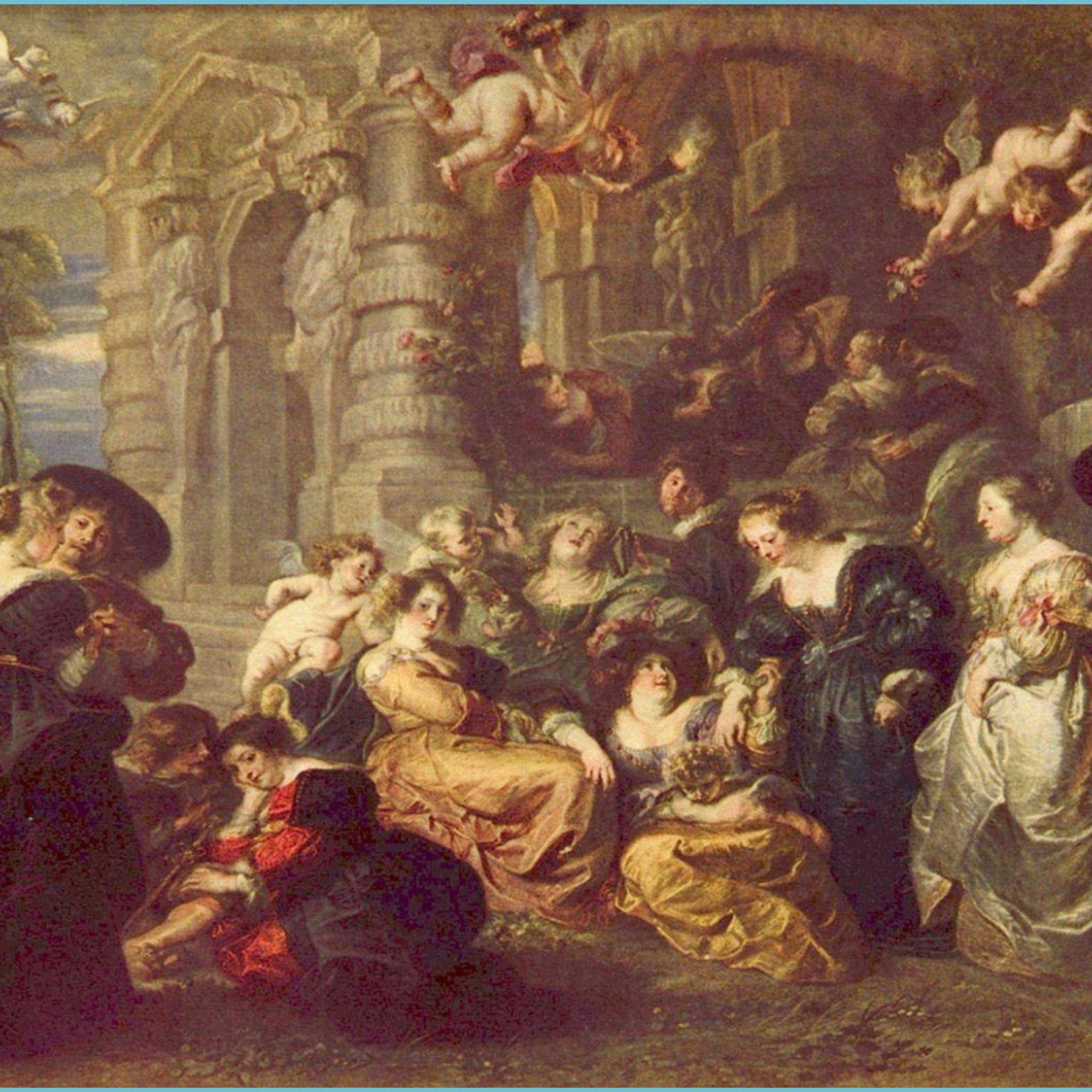 2048x2048 Baroque Art Wallpaper painting wallpaper