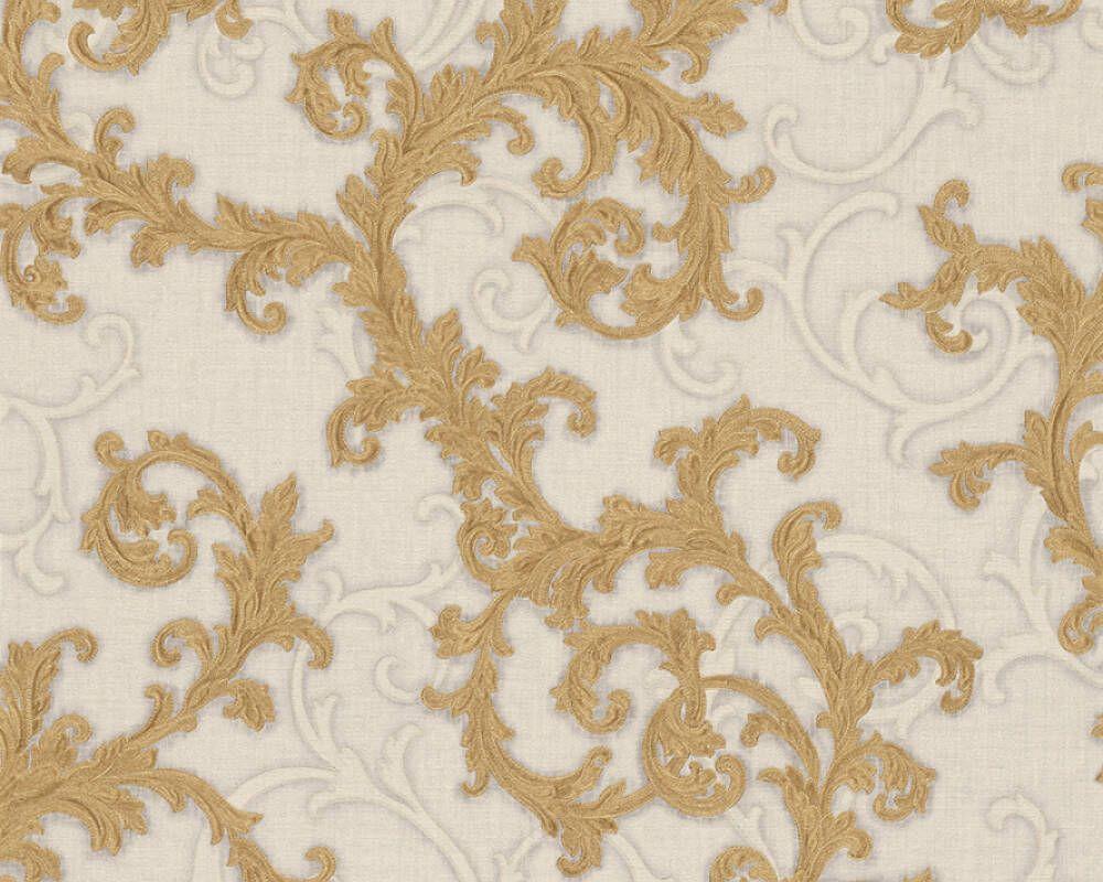 1000x800 Versace Home Wallpaper «Baroque, Gold, Grey, Metallic, White» 962314