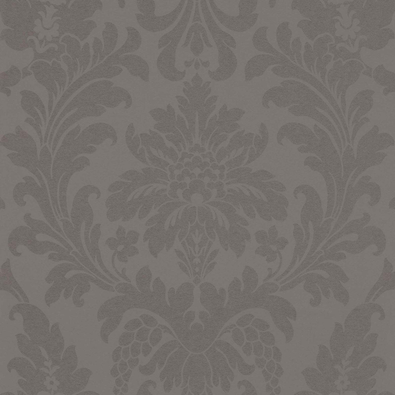 1600x1600 Wallpaper Non Woven Baroque Taupe Glossy Rasch 525434