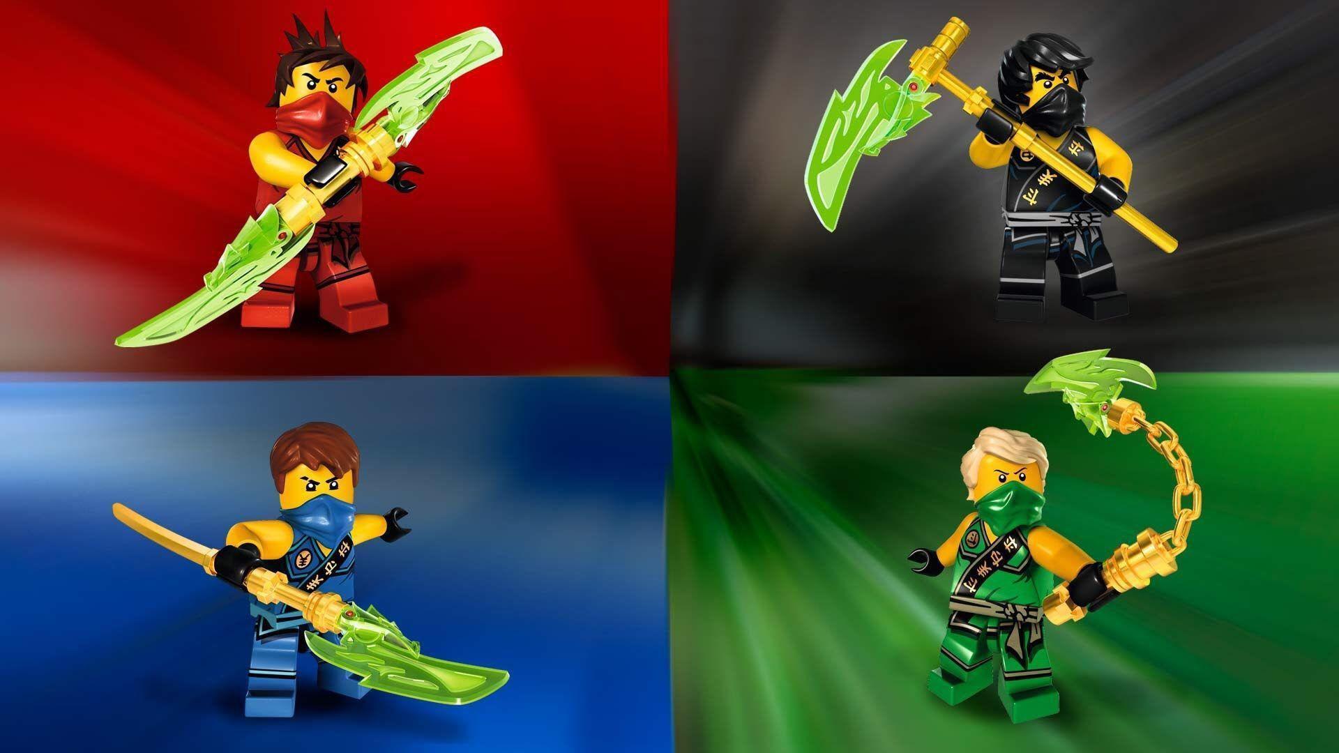 1920x1080 Jay Lego Ninjago In Black Red Blue Green Dress HD Ninjago Wallpaper