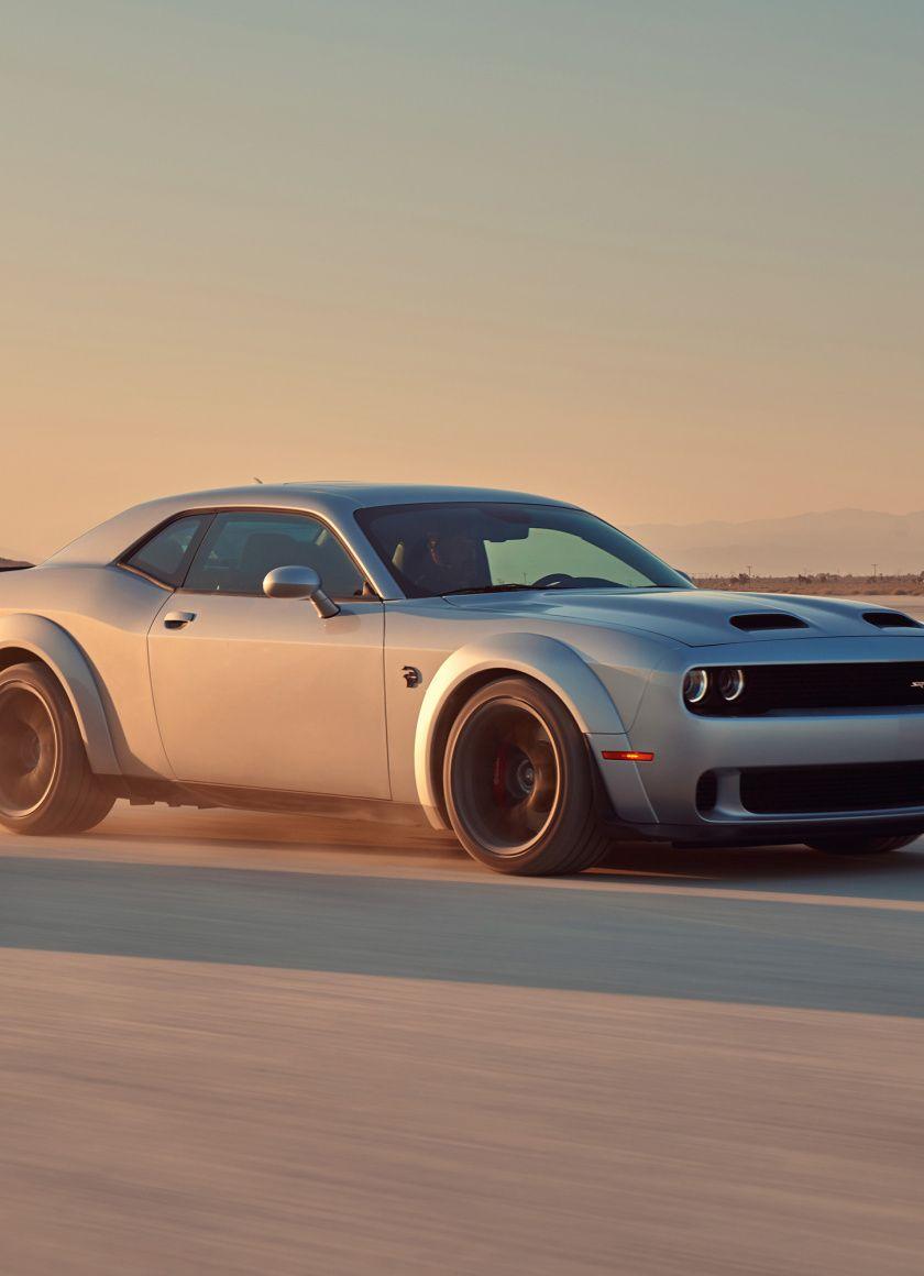 840x1160 Download Dodge Challenger SRT Hellcat, white, 2018 wallpaper, 840x iPhone iPhone 4S, iPod touch