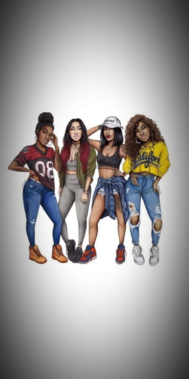 640x1280 Girls Gang wallpaper