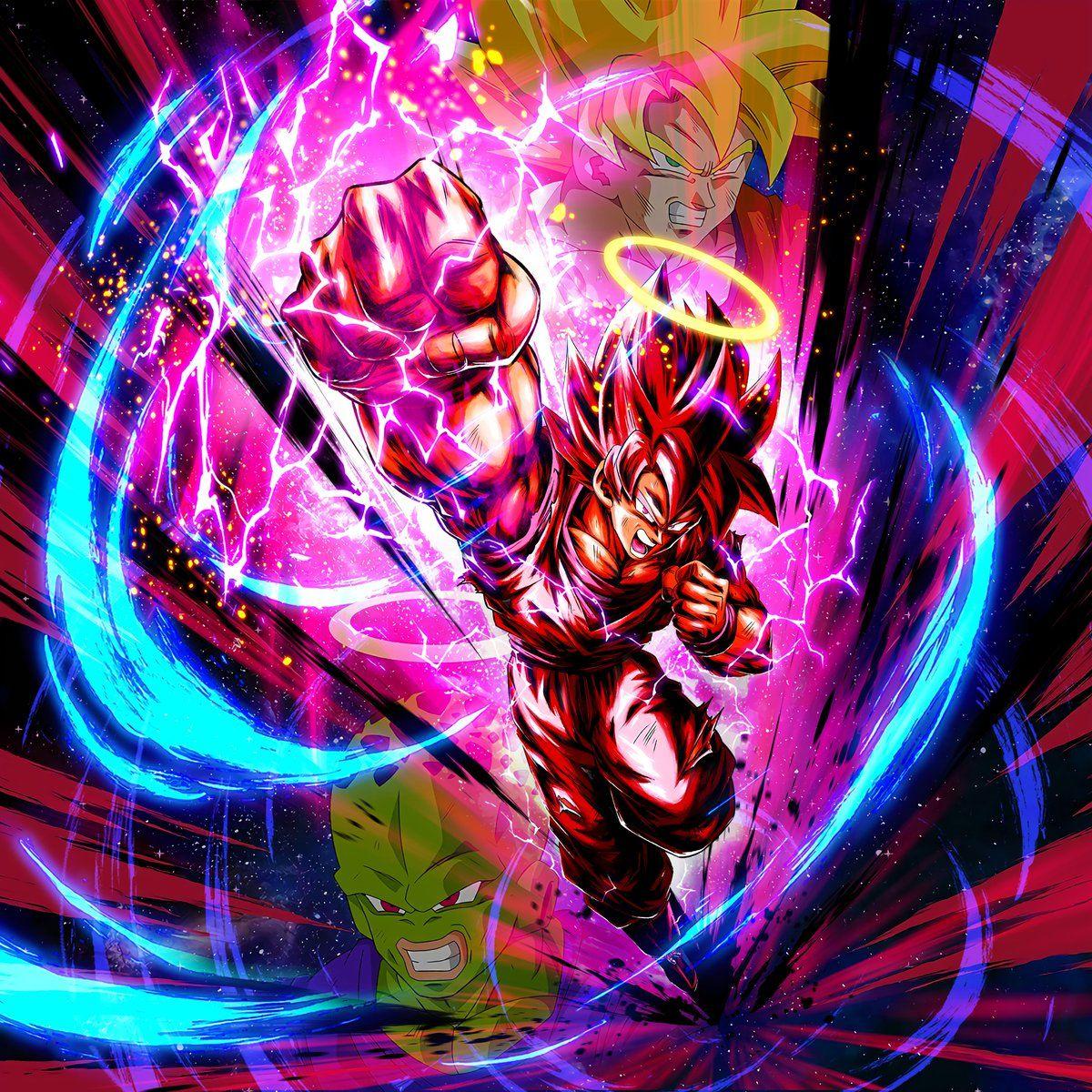 1200x1200 Hydros Kaioken Goku Character Image + 4K PC Wallpaper + 4K Phone Wallpaper #DBLegends #DragonBallLegends #VegitoBlue