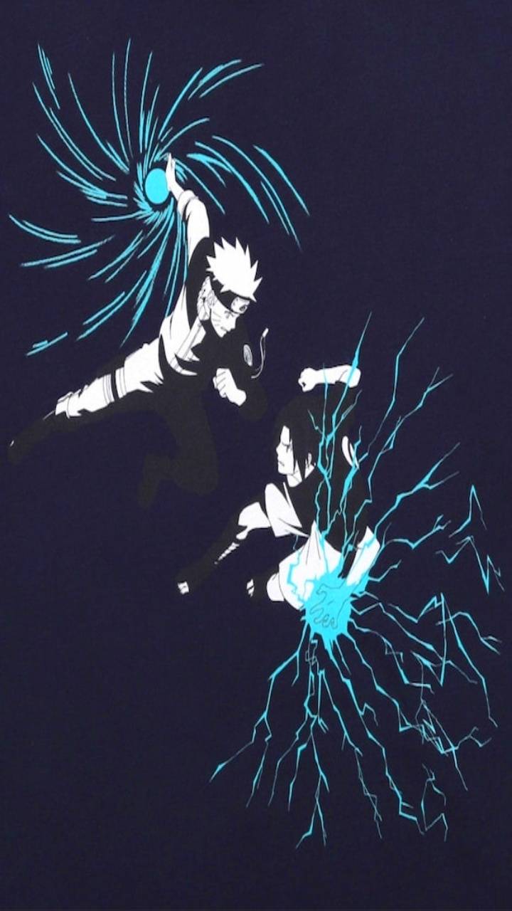 720x1280 Rasengan vs Chidori wallpaper