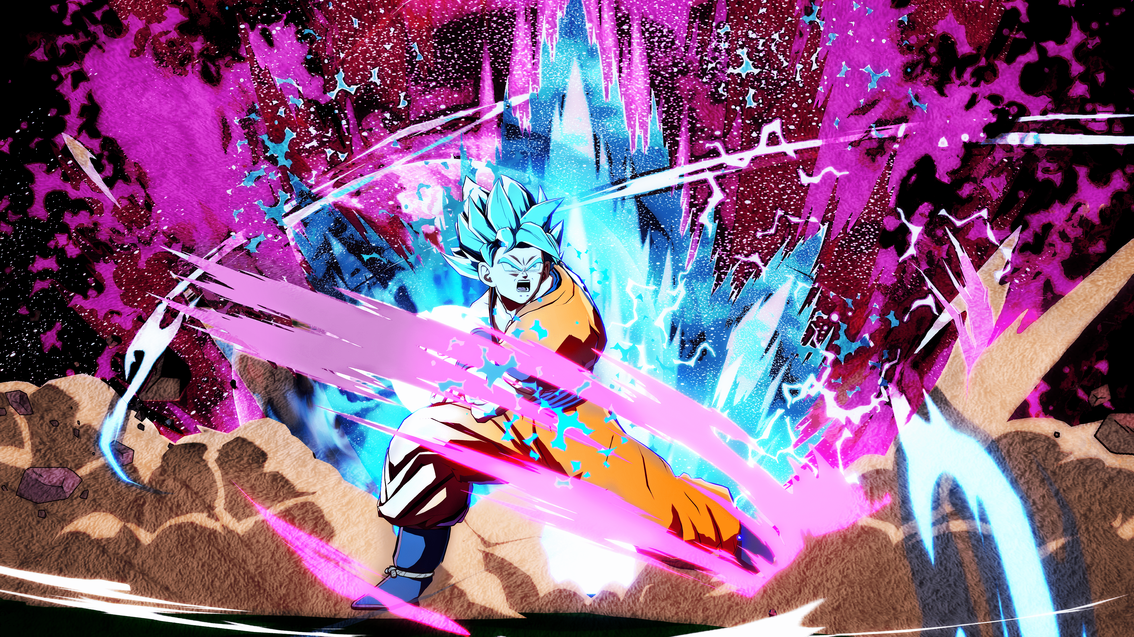 3840x2160 Son Goku SSJ Blue 4K Wallpaper