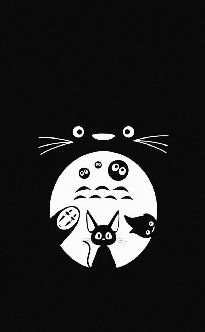 Black Totoro Wallpapers - Top Free Black Totoro Backgrounds ...