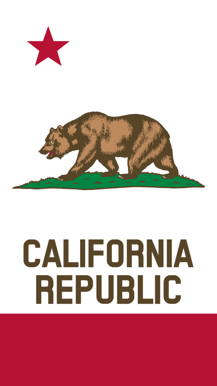 720x1280 California Flag Wallpaper