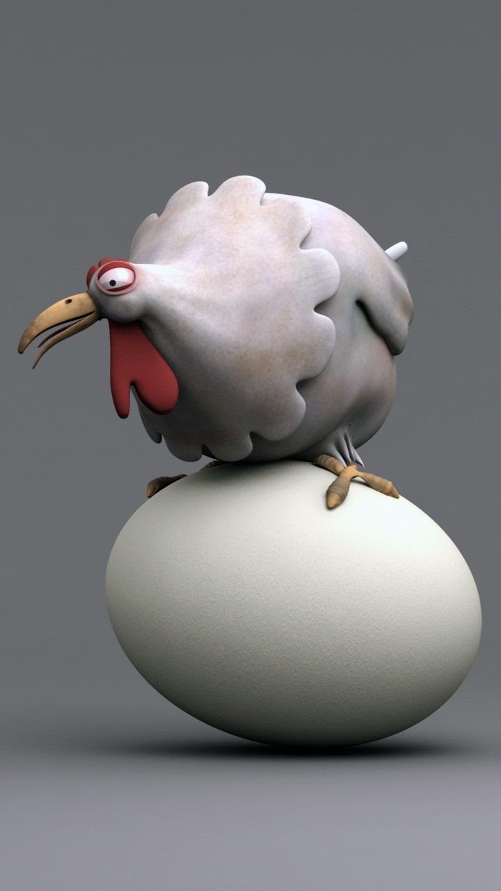 720x1280 Funny Egg Chicken