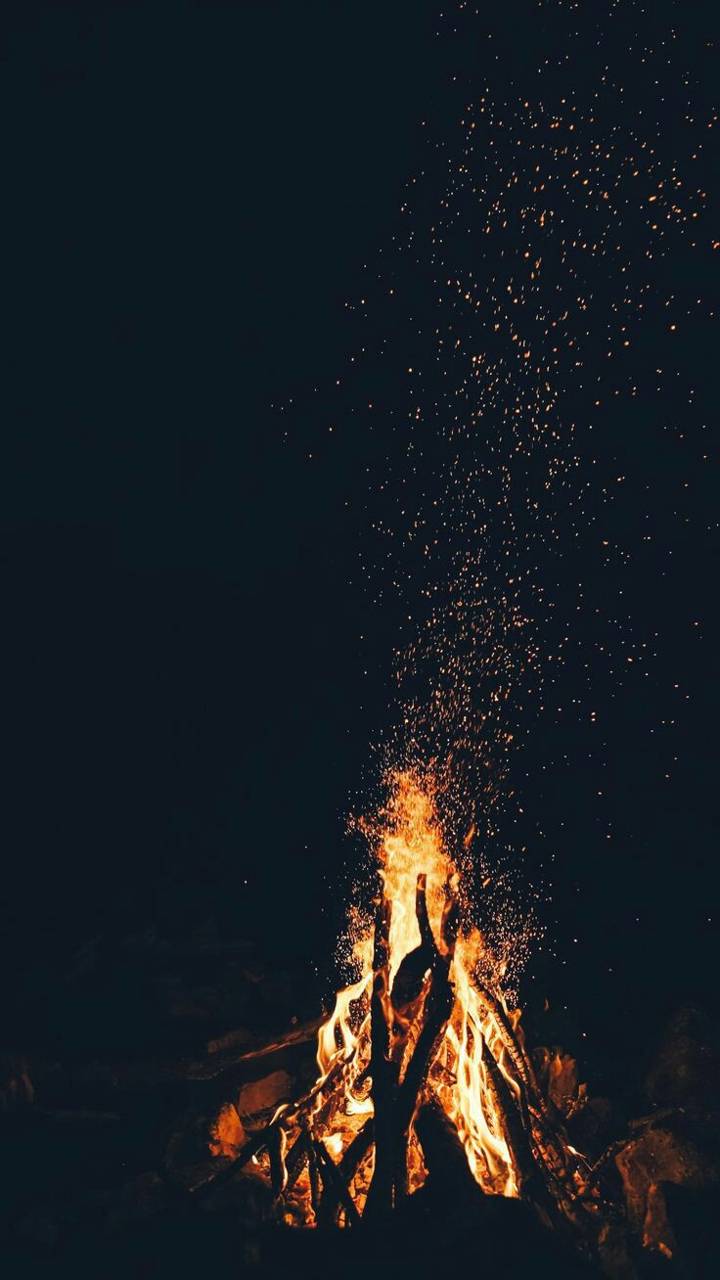 720x1280 Camp fire wallpaper