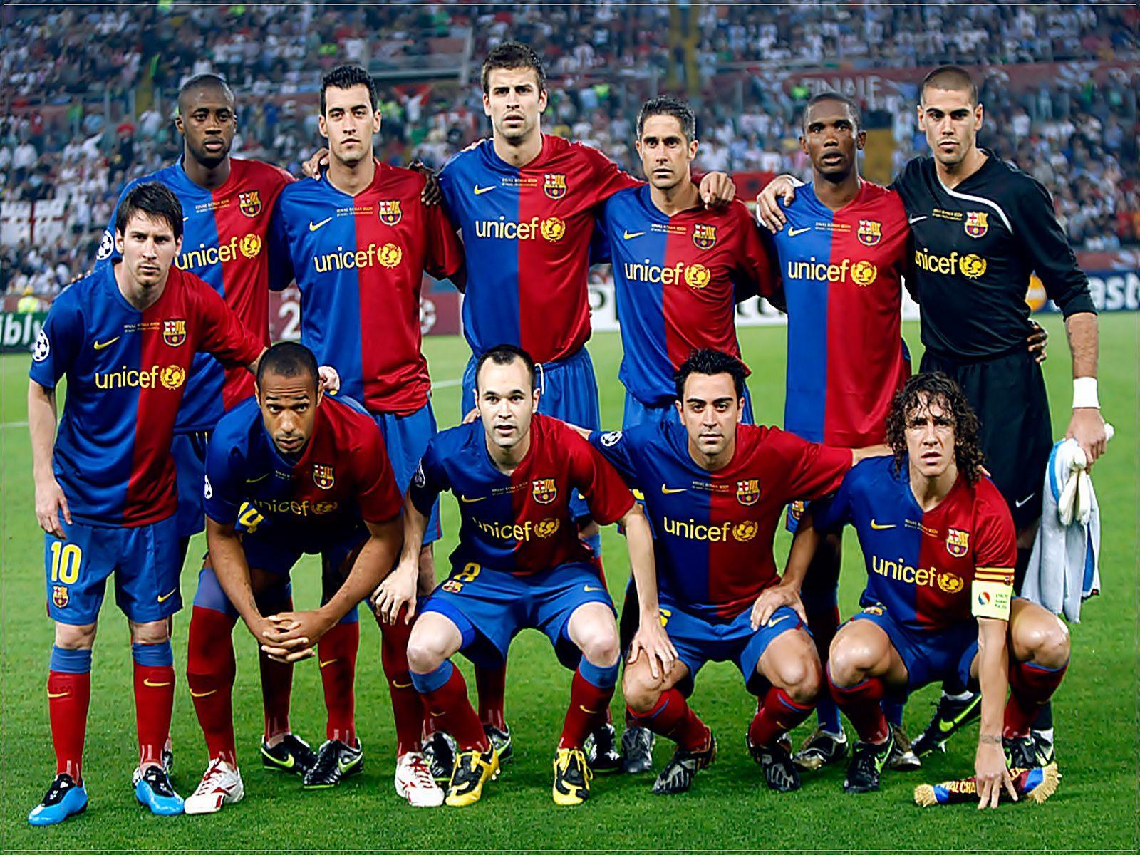 1600x1200 Barcelona Squad Wallpaper