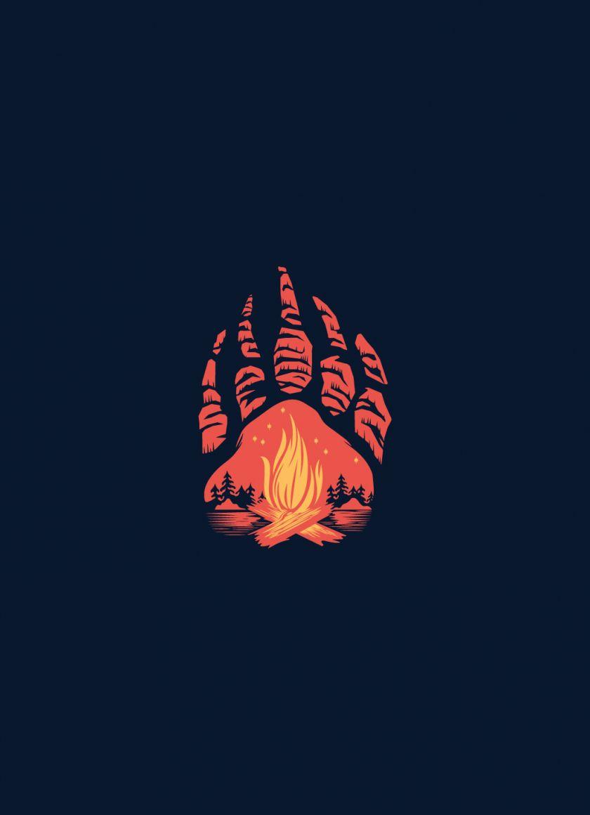 840x1160 Download 840x1160 wallpaper paws, campfire, minimal, abstract, iphone iphone 4s, ipod touch, 840x1160 HD image, background, 2853