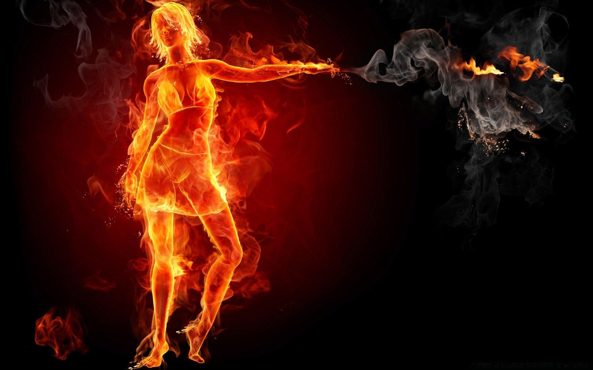 1920x1200 Hot Girl On Fire