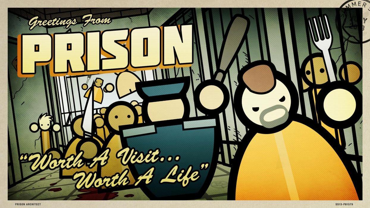 1244x700 Video games artwork Prison Architect wallpaperx1080