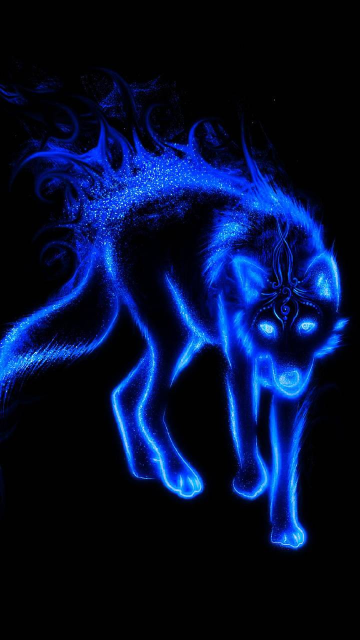 Neon Blue Wolf Wallpapers - Top Free Neon Blue Wolf Backgrounds ...