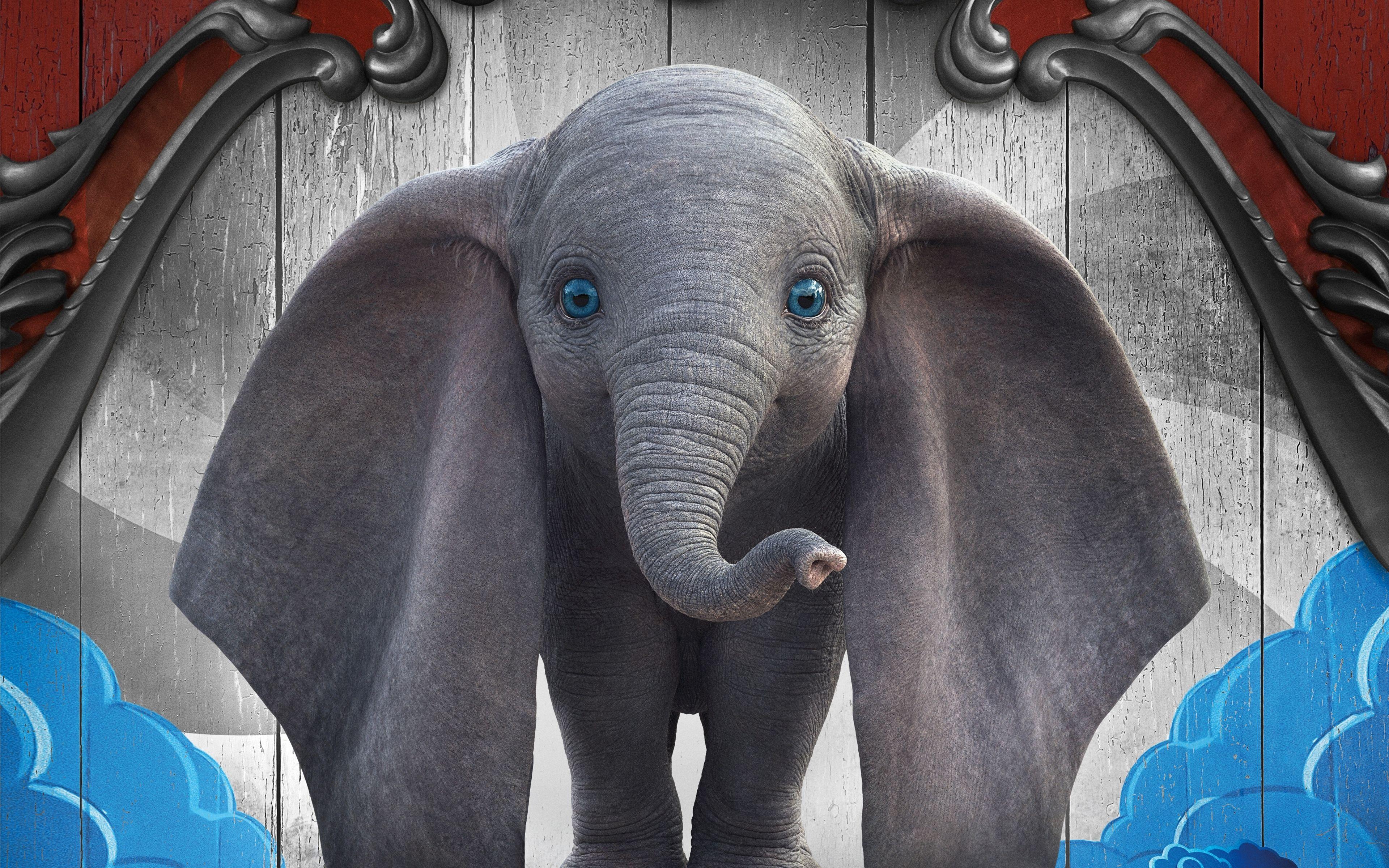 3840x2400 Download 3840x2400 wallpaper dumbo, cute, baby elephant, 2019 movie, 4k, ultra HD 16: widescreen, 3840x2400 HD image, background, 18585