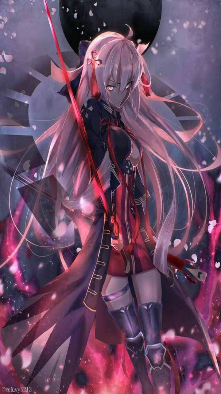 720x1280 Sword Anime Girl wallpaper